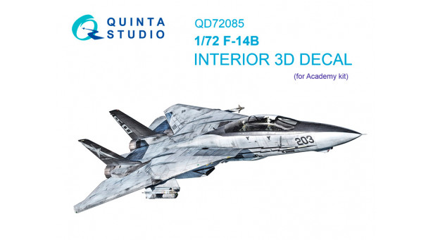 F-14B Grumman, Tomcat, Bombcat. 3D декали (ACADEMY) - 1/72 QUINTA STUDIO QD72085