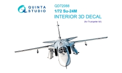 Су-24М Сухой, Fencer-D. 3D декали (TRUMPETER) - QUINTA STUDIO QD72088 1/72