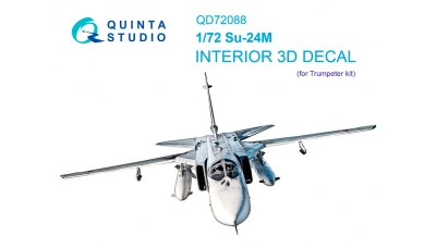 Су-24М Сухой, Fencer-D. 3D декали (TRUMPETER) - QUINTA STUDIO QD72088 1/72