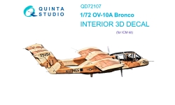 OV-10A North American Rockwell, Bronco. 3D декали (ICM) - QUINTA STUDIO QD72107 1/72