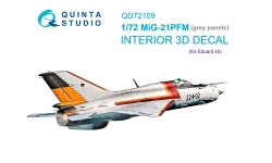 МиГ-21ПФМ. 3D декали (EDUARD) - QUINTA STUDIO QD72109 1/72