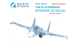 Су-34. 3D декали (KITTY HAWK) - QUINTA STUDIO QDS-48018 1/48