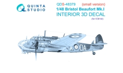 Beaufort Mk I Bristol. 3D декали (ICM) - QUINTA STUDIO QDS-48379 1/48