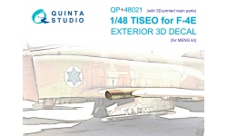 F-4E McDonnell Douglas, Phantom II. Камера TISEO (MENG) - QUINTA STUDIO QP+48021 1/48