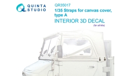 Ремни крепления тента. Тип A. 3D декали - QUINTA STUDIO QR35017 1/35