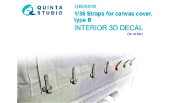 Ремни крепления тента. Тип B. 3D декали - QUINTA STUDIO QR35018 1/35