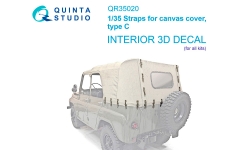 Ремни крепления тента. Тип C. 3D декали - QUINTA STUDIO QR35020 1/35