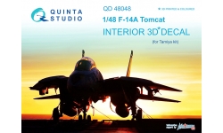 F-14A Grumman, Tomcat. 3D декали (TAMIYA) - QUINTA STUDIO QD48048 1/48