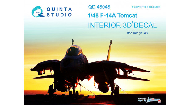 F-14A Grumman, Tomcat. 3D декали (TAMIYA) - 1/48 QUINTA STUDIO QD48048