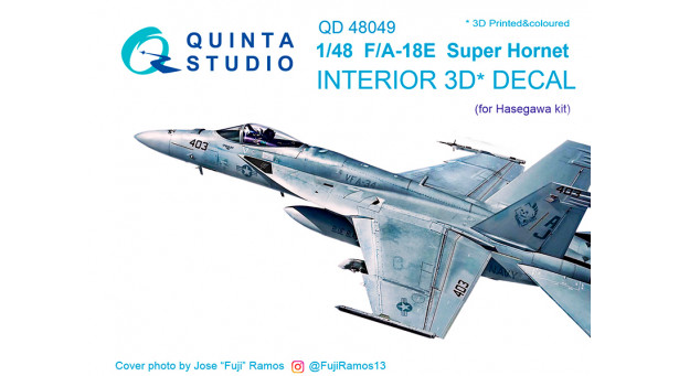 F/A-18E Boeing, McDonnell Douglas, Super Hornet. 3D декали (HASEGAWA) - 1/48 QUINTA STUDIO QD48049