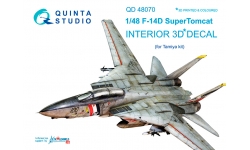 F-14D Grumman, Super Tomcat. 3D декали (TAMIYA) - QUINTA STUDIO QD48070 1/48