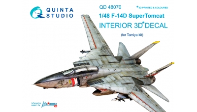 F-14D Grumman, Super Tomcat. 3D декали (TAMIYA) - QUINTA STUDIO QD48070 1/48