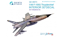 F-105G Republic, Thunderchief. 3D декали (HOBBY BOSS) - QUINTA STUDIO QD48073 1/48