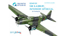 Бомбардировщик КБ Ильюшина Тип 4. 3D декали (XUNTONG MODEL) - QUINTA STUDIO QD48100 1/48