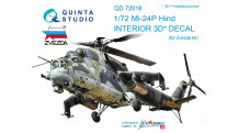 Ми-24П. 3D декали (ЗВЕЗДА) - QUINTA STUDIO QD72018 1/72
