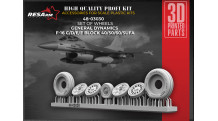 F-16C/D/E/F/I Block 40/50/60/70 General Dynamics, Fighting Falcon. Колеса шасси - RESARM 48-03030 1/48