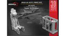 Кресло катапультное Raketstol FPL 35 Gen. 2 / J 35 SAAB, Saab 35, Draken - RESARM 48-04023 1/48