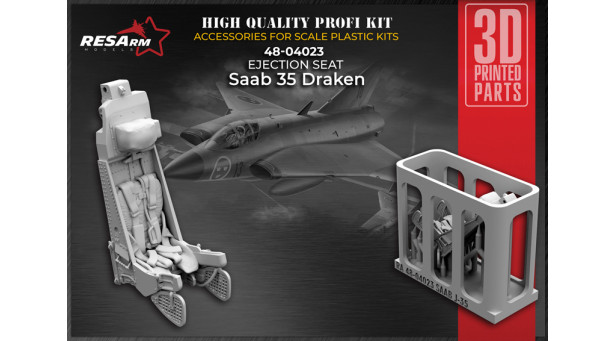 Кресло катапультное Raketstol FPL 35 Gen. 2 / J 35 SAAB, Saab 35, Draken - 1/48 RESARM 48-04023