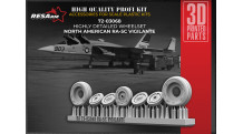 RA-5C North American, Vigilante. Колеса шасси - RESARM 72-03068 1/72