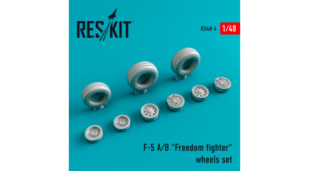 F-5A/B Northrop, Freedom Fighter. Колеса шасси - 1/48 RESKIT RS48-0004