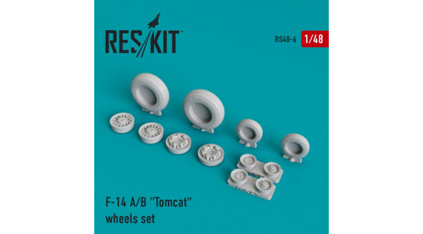 F-14A/B Grumman, Tomcat. Колеса шасси - 1/48 RESKIT RS48-0006 F-14A/B Grumman, Tomcat. Колеса шасси - 1/48 RESKIT RS48-0006