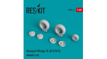 Mirage IIID/E/R/S Dassault. Колеса шасси - RESKIT RS48-0029 1/48