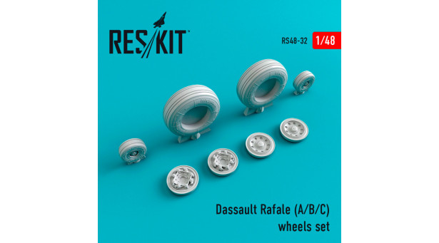 Rafale A/B/C Dassault. Колеса шасси - 1/48 RESKIT RS48-0032 Rafale A/B/C Dassault. Колеса шасси - 1/48 RESKIT RS48-0032