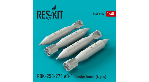Бомба авиационная РБК-250-275 АО-1сч - 1/48 RESKIT RS48-0142 Бомба авиационная РБК-250-275 АО-1сч - 1/48 RESKIT RS48-0142