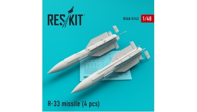 Ракета авиационная Р-33 класса "воздух-воздух" - RESKIT RS48-0143 1/48