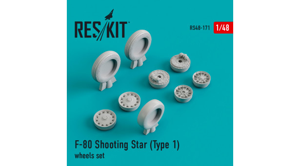 F-80 Lockheed, Shooting Star. Колеса шасси - 1/48 RESKIT RS48-0171