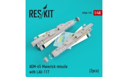Ракета авиационная AGM-65 Raytheon, Maverick класса "воздух-поверхность" - RESKIT RS48-0192 1/48