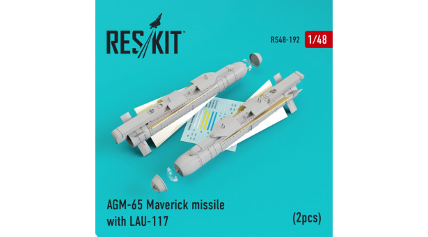 Ракета авиационная AGM-65 Raytheon, Maverick класса "воздух-поверхность" - 1/48 RESKIT RS48-0192 Ракета авиационная AGM-65 Raytheon, Maverick класса "воздух-поверхность" - 1/48 RESKIT RS48-0192