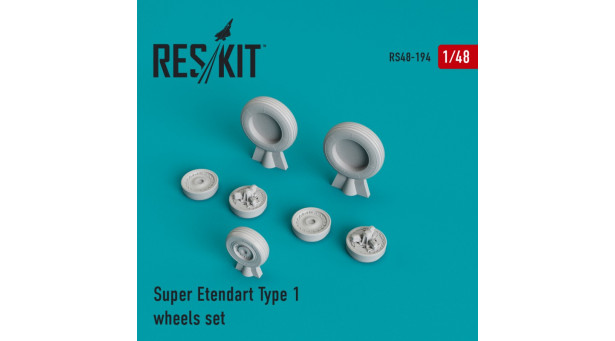 Super Étendard Dassault-Breguet. Колеса шасси - 1/48 RESKIT RS48-0194