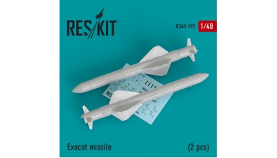 Ракета авиационная противокорабельная AM39 Aerospatiale, Exocet - RESKIT RS48-0195 1/48