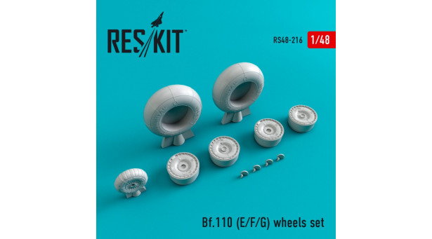 Bf 110E/F/G Messerschmitt. Колеса шасси - 1/48 RESKIT RS48-0216 Bf 110E/F/G Messerschmitt. Колеса шасси - 1/48 RESKIT RS48-0216