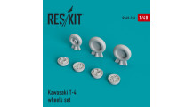 T-4 Kawasaki. Колеса шасси - RESKIT RS48-0226 1/48