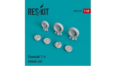 T-4 Kawasaki. Колеса шасси - RESKIT RS48-0226 1/48