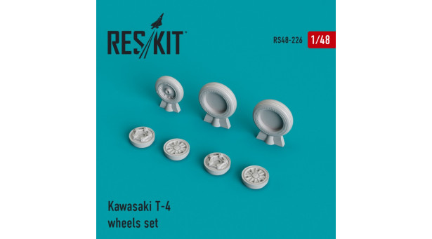 T-4 Kawasaki. Колеса шасси - 1/48 RESKIT RS48-0226 T-4 Kawasaki. Колеса шасси - 1/48 RESKIT RS48-0226