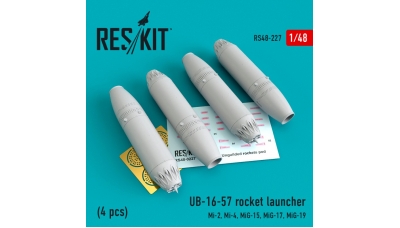 Блок неуправляемых авиационных ракет УБ-16-57 - RESKIT RS48-0227 1/48