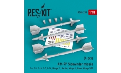 Ракета авиационная AIM-9P Sidewinder класса "воздух-воздух" - RESKIT RS48-0238 1/48