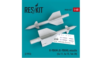 Ракета авиационная Р-98МР класса "воздух-воздух" - RESKIT RS48-0267 1/48