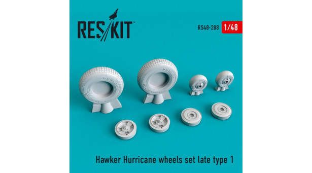 Hurricane Hawker. Колеса шасси - 1/48 RESKIT RS48-0288 Hurricane Hawker. Колеса шасси - 1/48 RESKIT RS48-0288