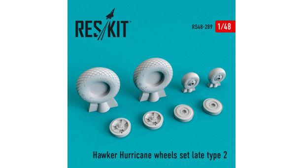 Hurricane Hawker. Колеса шасси - 1/48 RESKIT RS48-0289 Hurricane Hawker. Колеса шасси - 1/48 RESKIT RS48-0289