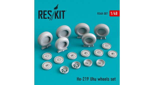 He 219 Heinkel, Uhu. Колеса шасси - 1/48 RESKIT RS48-0307