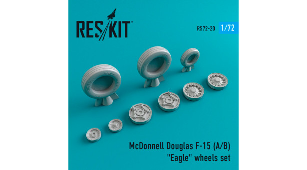F-15A/B McDonnell Douglas, Eagle. Колеса шасси - 1/72 RESKIT RS72-0020 F-15A/B McDonnell Douglas, Eagle. Колеса шасси - 1/72 RESKIT RS72-0020
