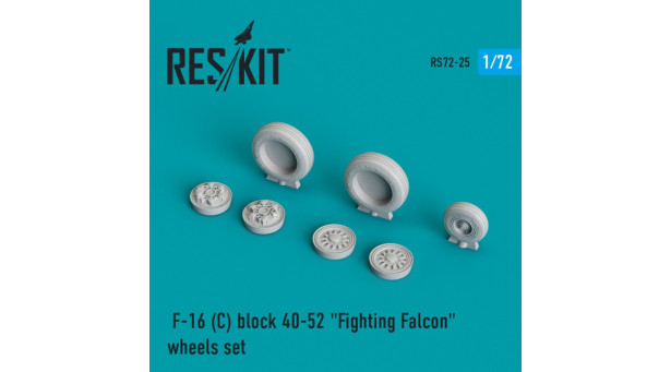 F-16C Block 40/42/50/52 Lockheed Martin (General Dynamics), Fighting Falcon. Колеса шасси - 1/72 RESKIT RS72-0025