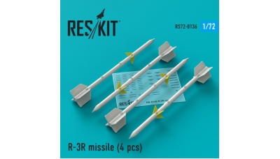 Ракета авиационная Р-3Р класса "воздух-воздух" - RESKIT RS72-0136 1/72
