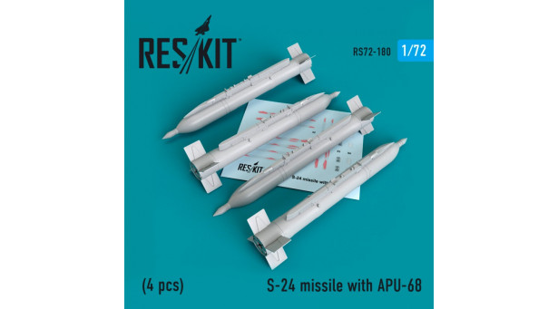 Ракета авиационная С-24Б класса "воздух-поверхность" - 1/72 RESKIT RS72-0180 Ракета авиационная С-24Б класса "воздух-поверхность" - 1/72 RESKIT RS72-0180