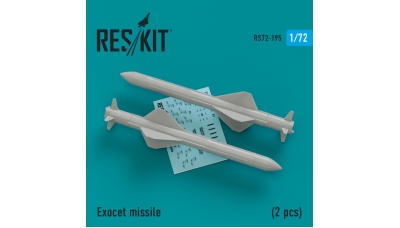 Ракета авиационная противокорабельная AM39 Aerospatiale, Exocet - RESKIT RS72-0195 1/72