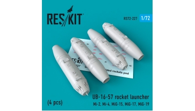 Блок неуправляемых авиационных ракет УБ-16-57 - RESKIT RS72-0227 1/72